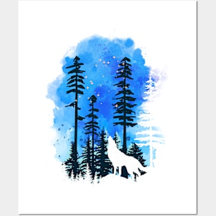 A Forest's Loyal Wolf Pack Posters and Art